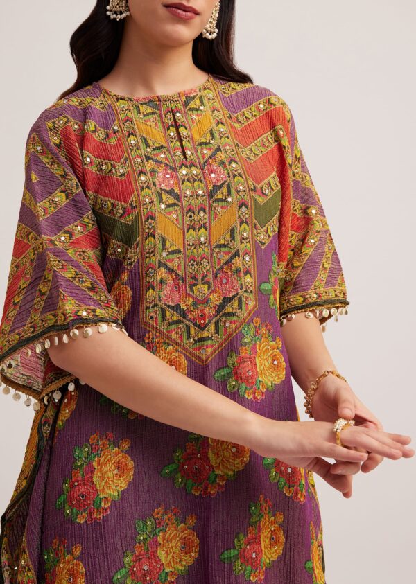 Rangrez Multicolor Mirror Work Sharara Set - Image 4